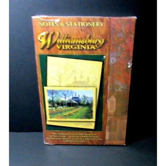 Williamsburg Virginia Note Cards and Paper Stationary Kit 64 pc - Picture 6 of 7